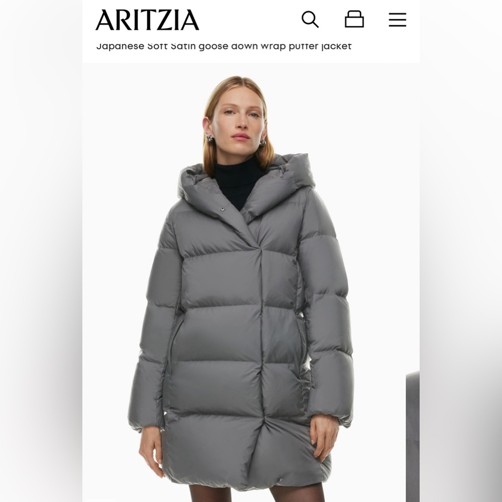 Babaton Duvet Puffer from Aritiza. Size XS. Midi Length